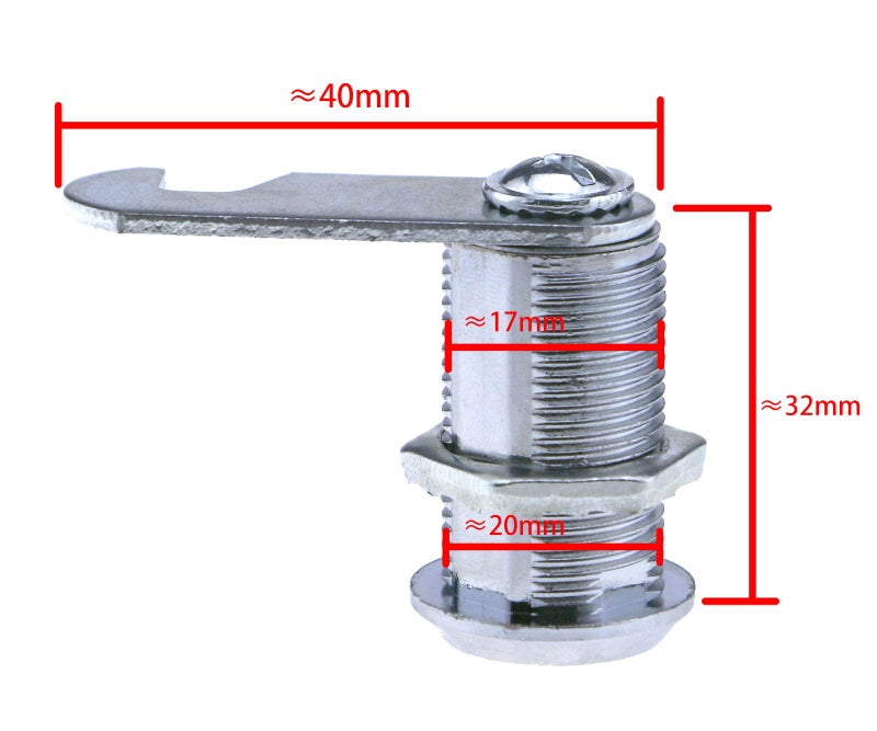 Micro Trader 2x Cam Lock Pinball Arcade Machine Door Cabinet Toolbox Desk Drawer 20-30MM - Image 3